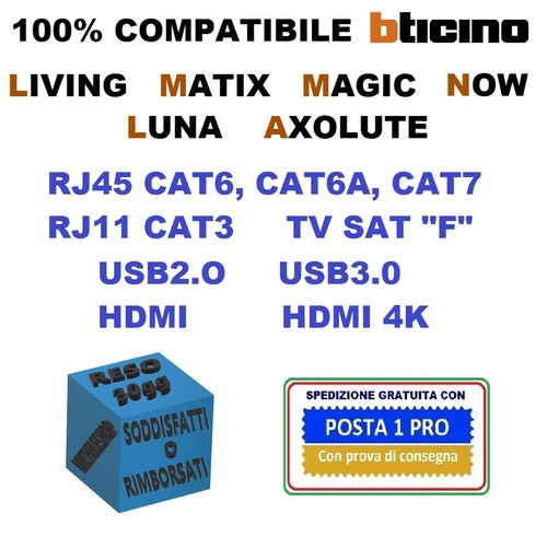 Bticino presa compatibile dati - compatibile,